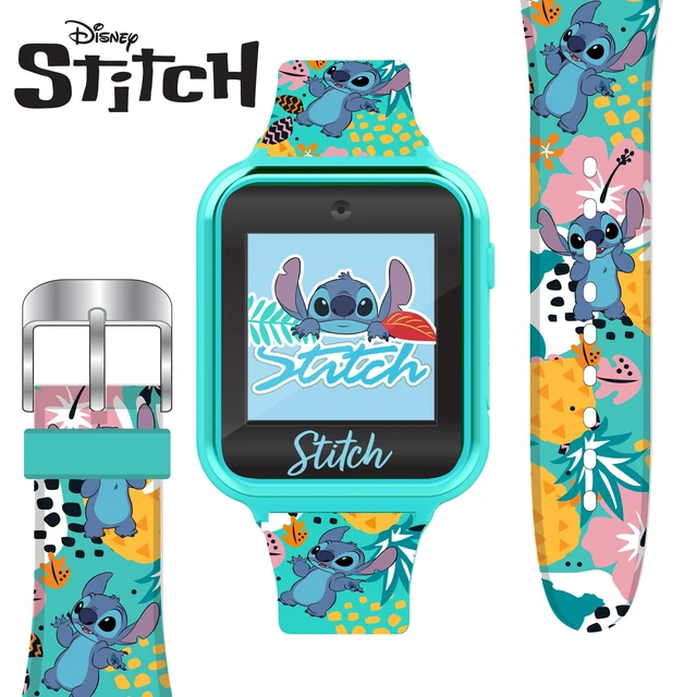 Alt view image 5 of 6 - Disney Stitch Kids Smartwatch with Touchscreen, Camera, Games, Timer, Step Counter, Alarm & Calculator Fun Interactive Watch with 10 Faces & Printed Silicone Strap Fits Wrists 5.5" to 8"