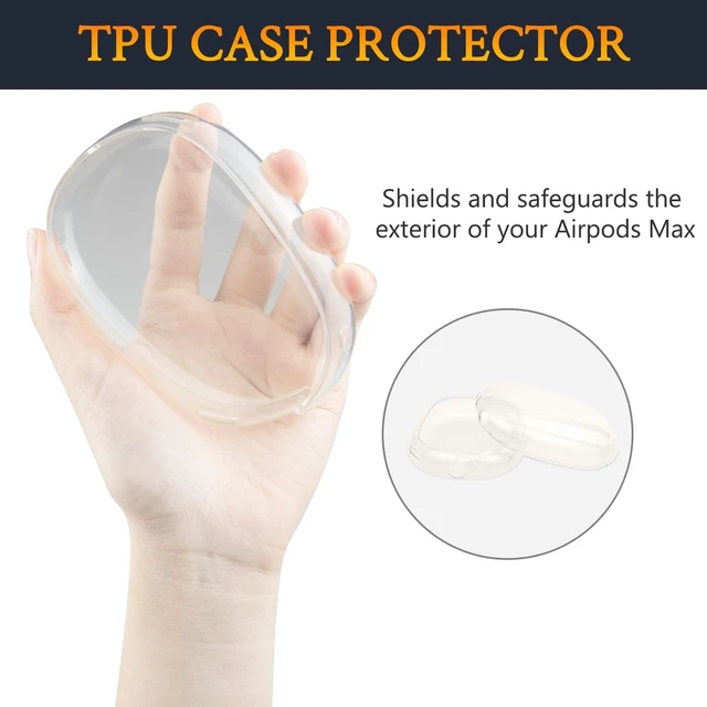 Alt view image 5 of 7 - Protective Kit for AirPods Max 2/1 (2026/2024/2020, USB-C/Lightning), Headband Cover + TPU Case Protector + Silicone Ear Pad Covers, Sweatproof, Washable, Anti-Scratch (Starlight)