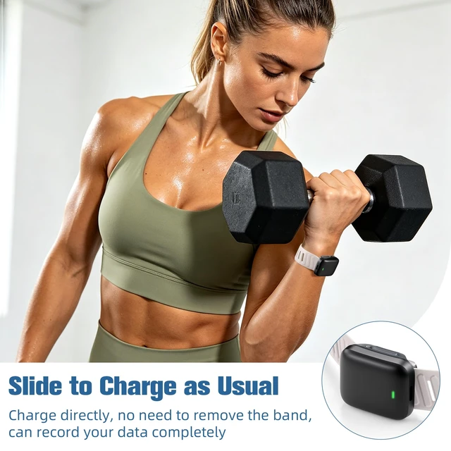 Alt view image 4 of 7 - 2 Pack Bands Compatible with Whoop 5.0 Bands One, Peak and MG/Life, Soft Silicone Breathable Waterproof Sport Adjustable Replacement Strap for Whoop Band 5.0 Women Men