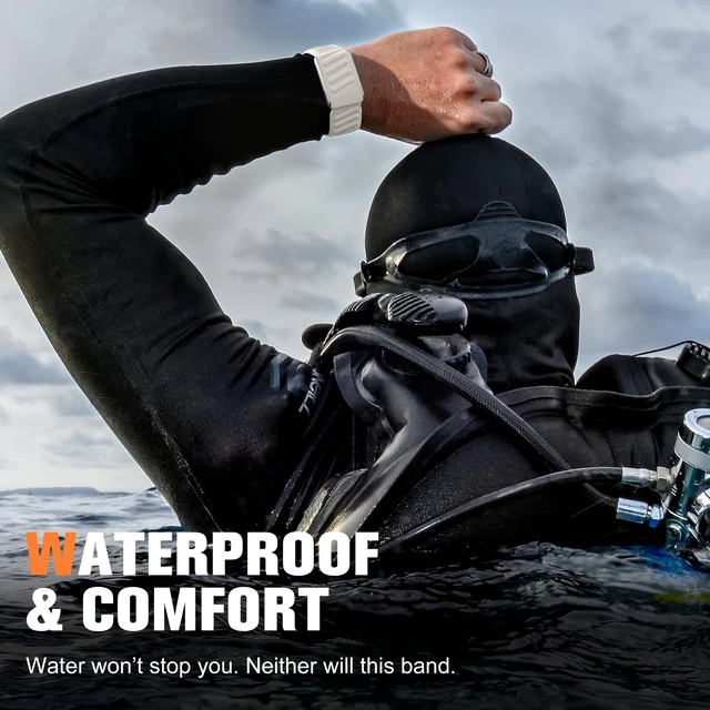 Alt view image 2 of 7 - Silicone Sport Band Compatible with Whoop 5.0/MG, One, Peak & Life Upgrade Soft & Comfortable Silicone Waterproof Breathable Adjustable Replacement Wristbands for Men Women Accessories