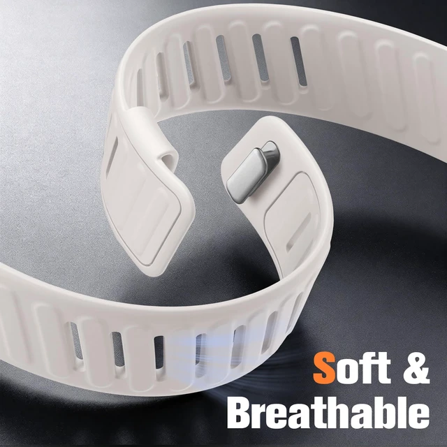Alt view image 3 of 7 - Silicone Sport Band Compatible with Whoop 5.0/MG, One, Peak & Life Upgrade Soft & Comfortable Silicone Waterproof Breathable Adjustable Replacement Wristbands for Men Women Accessories