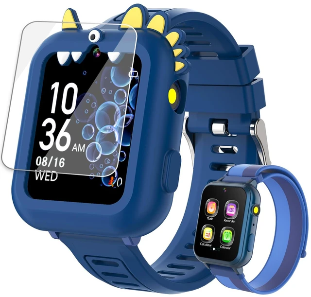 Main image of Smart Watch for Kids with 39 Games,Camera,Video,Music Player,Recorder,Alarm,Pedometer,Flashlight,Stopwatch,HD Touch Screen,Birthday Gift Toy for Boys Ages3-12(Blue)