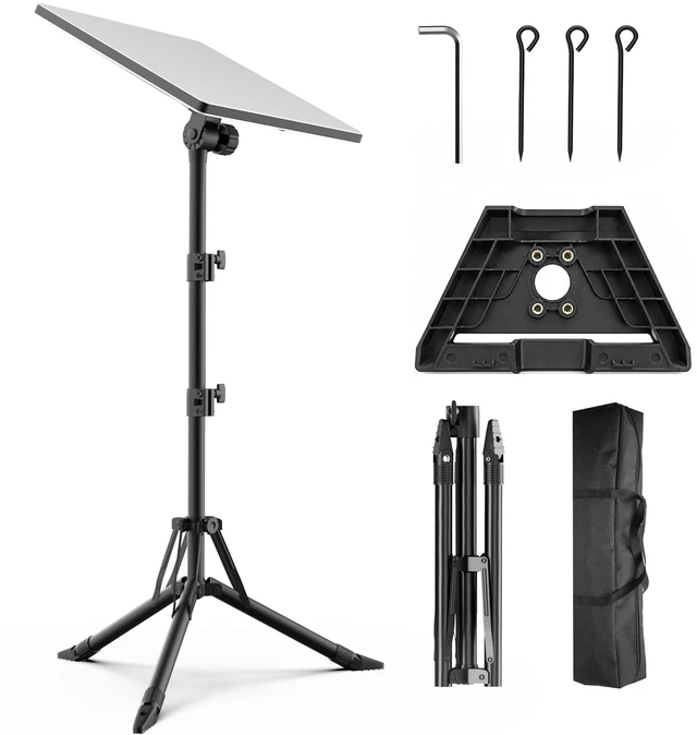 Main image of Starlink Mini Tripod Stand, Adjustable 45"-49" with 180° Mount Angle Heavy-Duty Wind-Resistant Tripod Mount with Ground Nail and Adapter, Foldable Portable Design for RV Travel and Camping Use