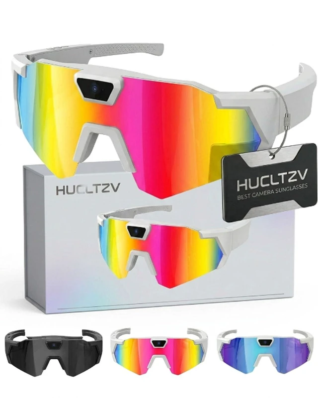 Main image of POV Glasses 4K Baseball Sunglasses Camera Smart Men Women Video Action 2026 Upgrade Eyeglasses Running Style Meets Function Sports Cycling Hiking HD (Iridescent)