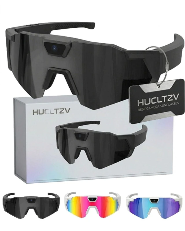 Main image of POV Glasses 4K Baseball Sunglasses Camera Smart Men Women Video Action 2026 Upgrade Eyeglasses Running Style Meets Function Sports Cycling Hiking HD (Black)
