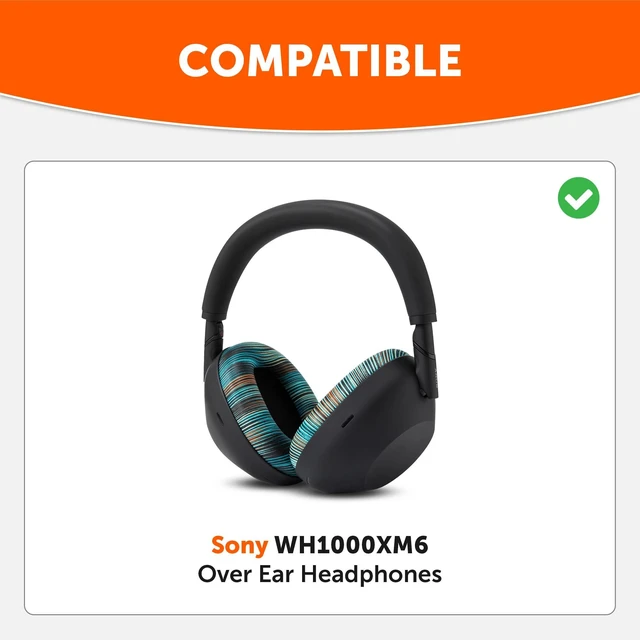 Alt view image 2 of 7 - PadZ XM6 - Premium Replacement Earpads for Sony WH-1000XM6 Made by Wicked Cushions Enhanced Comfort, Durable PU Leather & Sound Isolation The Simulation