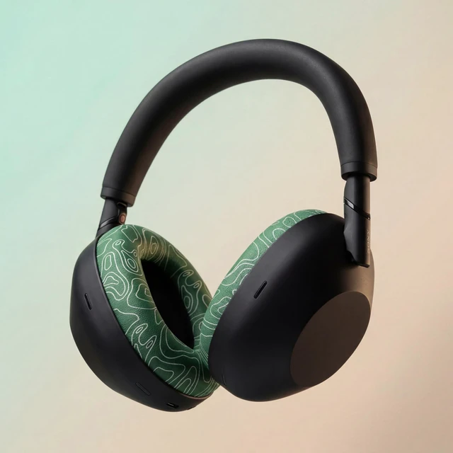 Alt view image 3 of 7 - PadZ XM6 - Premium Replacement Earpads for Sony WH-1000XM6 Made by Wicked Cushions Enhanced Comfort, Durable PU Leather & Sound Isolation Emerald Tide
