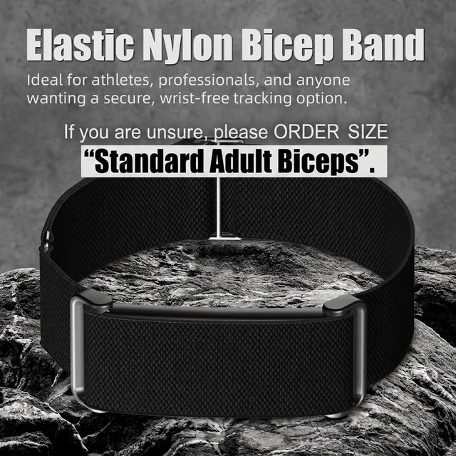 Alt view image 4 of 7 - Nylon Bicep Band Compatible for Google Fitbit Air Active Band,Arm Strap Adjustable Stretchy Arm Bands Replacement Wristband for Fitbit Air,Lightweight Sweat-Proof Sport Armband for Women Men