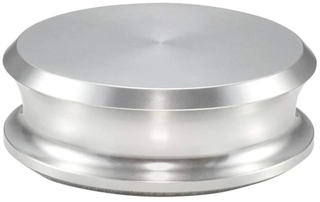Main image of Record Weight Stabilizer, 10.8oz Vinyl Weight for Turntable (Silver) Turntable Weight Clamps, Aluminum Vinyl Record Stabilizer, Reduces Vibration for LP Record Player, Fits Most Turntables