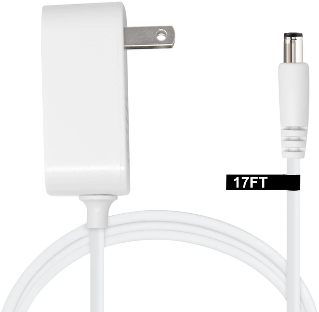 Main image of 30W Extra Long Power Adapter Compatible with Echo (3rd & 4th Generation), Echo Plus (2nd Generation), Echo Show (8, 10, 15, 21) (17 Foot)