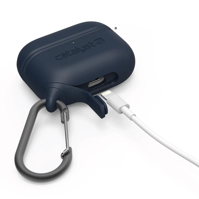 Alt view image 2 of 7 - Waterproof Case for AirPods Pro 2nd Generation and AirPods Pro 1st Generation - Wireless and USB-C Charging Compatible, One Piece Design, High Drop Protection Case with Carabiner