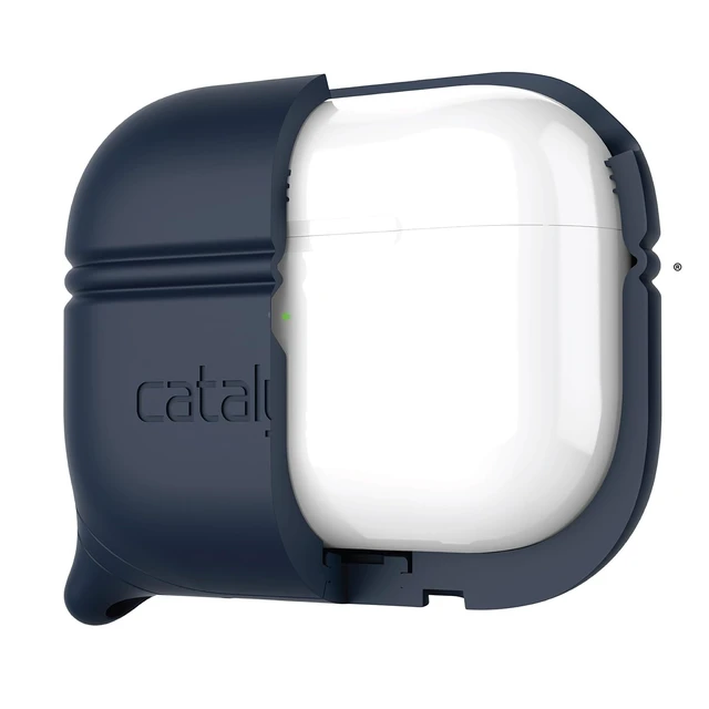 Alt view image 5 of 7 - Waterproof Case for AirPods Pro 2nd Generation and AirPods Pro 1st Generation - Wireless and USB-C Charging Compatible, One Piece Design, High Drop Protection Case with Carabiner