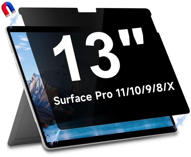Main image of 13 inch Magnetic Privacy Screen for Microsoft Surface 13 inch (Pro 8/9/10/11/X), Anti Glare Blue Light Scratch Removable Privacy Filter for Surface Pro Screen Protector
