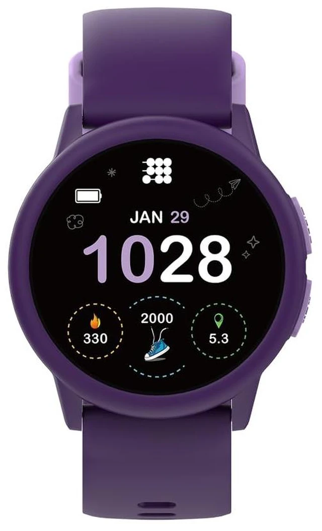 Main image of Hero Gen 4 Smartwatch with Apple Find My & Android Find Hub Purple 1.27" IPS Display, IP68 Water Resistant, Heart Rate & SpO2 Monitoring, Sleep Tracking, Bluetooth 5.3 and USB Charging
