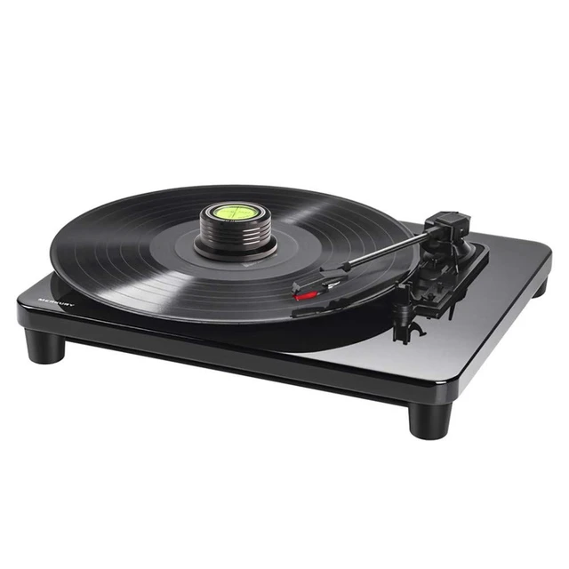 Alt view image 7 of 7 - LP628B Record Weight Stabilizer, Turntable Level and Strobe Scale All-in-one, 280G LP Disc Stabilizer Vinyl Clamp for Phonograph (60Hz, Black)