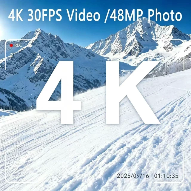 Alt view image 2 of 6 - KG210 Touchscreen 4k Camera with 180° Rotating Lens, Mini Wearable Body Worn Action Camera, Thumb Size, with 360°Rotatable Magnetic Clip,Mount Anywhere for Security, Work, Guard, Travel,Daily