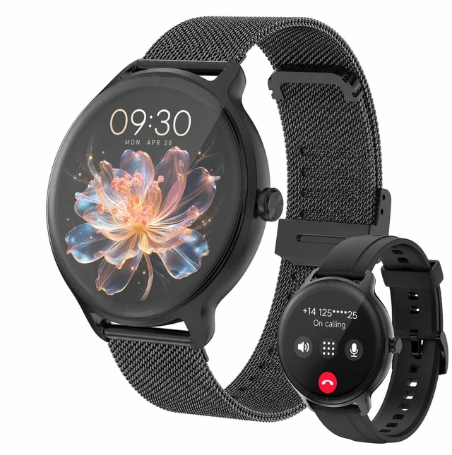 Main image of Smart Watch for Women,24H Activity Tracking,0.39 inch Ultra-Thin Bluetooth Calls & AI Voice,IP68 Waterproof,Heart Rate/SpO2/Period Tracker,100+ Sports Modes,Compatible with Android/iPhone