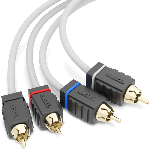 Alt view image 7 of 7 - MOFCR-25FT 4 Channels OFC Marine RCA Audio Stereo Cable - 25 Feet
