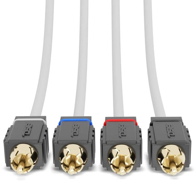 Alt view image 6 of 7 - MOFCR-25FT 4 Channels OFC Marine RCA Audio Stereo Cable - 25 Feet