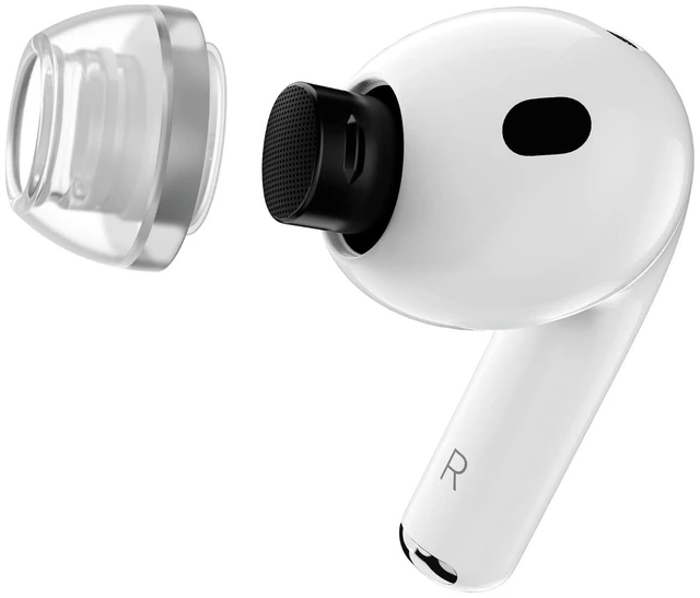 Main image of AuraFine for AirPods Pro 3 Patented Silicone Ear Tips and Adapters with Aura-Rib Dual-Density Core for Dynamic Stability and Enhanced Comfort (one Pair)(Ear Tips Installed) (MS)