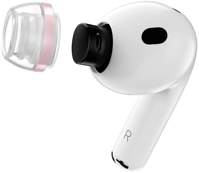 Main image of AuraFine for AirPods Pro 3 Patented Silicone Ear Tips and Adapters with Aura-Rib Dual-Density Core for Dynamic Stability and Enhanced Comfort (one Pair)(Ear Tips Installed) (XS)
