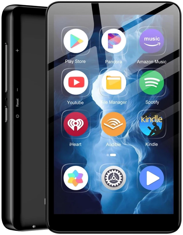 Main image of 160GB MP3 Player with Bluetooth and WiFi, Music Player with Spotify,Pandora, Music,4" Touch Screen Android MP3 Player for Kids with Libby Spotify Kids (Black) (160GB-Black)