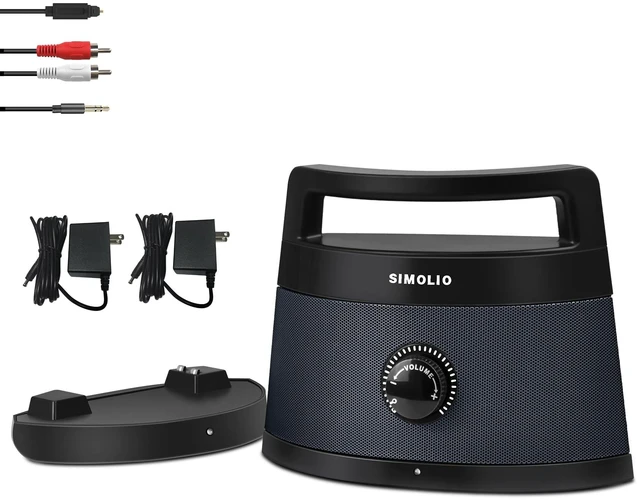Main image of Wireless TV Speakers for Seniors, Portable Bluetooth Speaker, 621D TV Voice Boost for Hard of Hearing, 3 EQ Mode, 164ft Range, Bluetooth Connect for Smart Phone,PC,Laptop, Wired Connection
