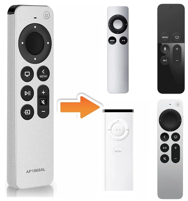 Alt view image 2 of 7 - Replacement Remote Control for Apple TV Remote