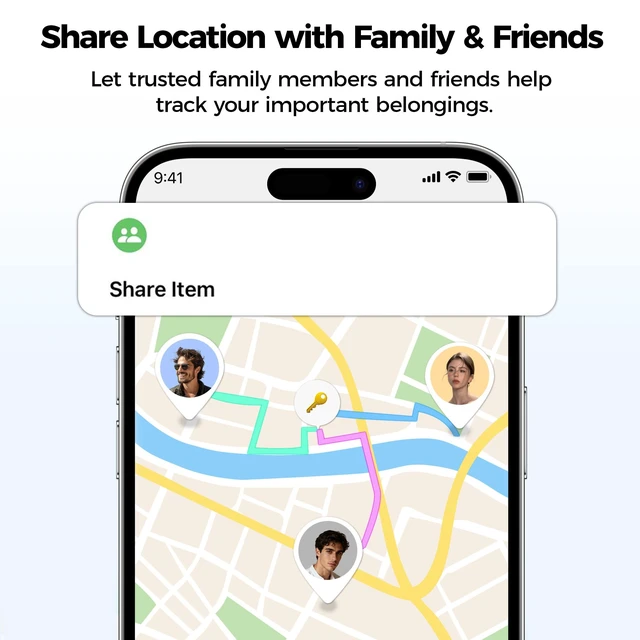 Alt view image 6 of 7 - Air Tracker Tags for iOS and Android 4 Pack Air Tags Bluetooth Tracker for Apple Find My/Google Find Hub. Key Finder Item Locator for Luggage, Suitcase, Backpack