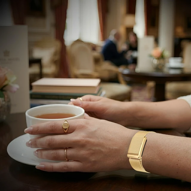 Alt view image 6 of 7 - Milanese Stainless Steel Band Compatible with WHOOP 5.0, One, Peak, and Life Lightweight Magnetic Breathable & Fully Adjustable Wristband (Charging Requires Removal)