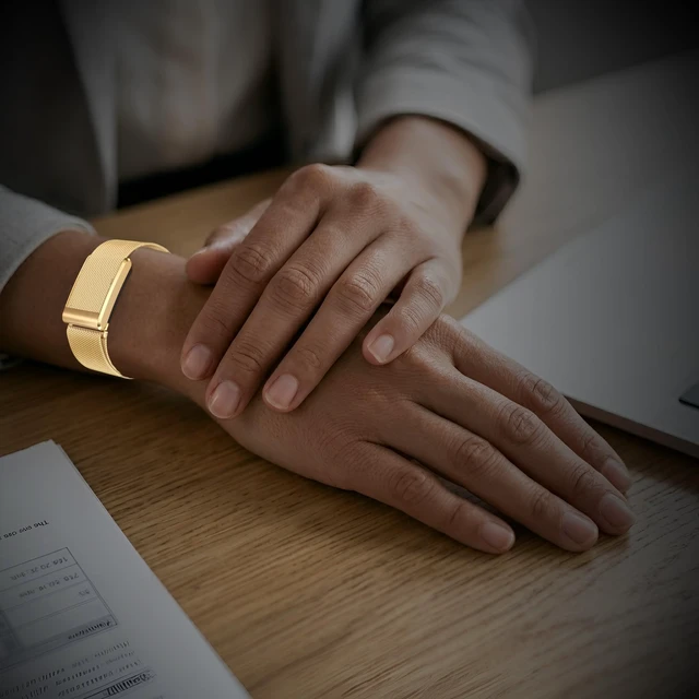 Alt view image 7 of 7 - Milanese Stainless Steel Band Compatible with WHOOP 5.0, One, Peak, and Life Lightweight Magnetic Breathable & Fully Adjustable Wristband (Charging Requires Removal)