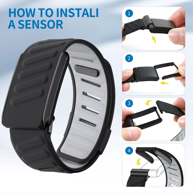 Alt view image 6 of 7 - Comfort Durable Silicone Wristband Compatible with WHOOP 4.0 Band, Soft Silicone Sports Loop Strap for Men & Women, with U Shapped Connector