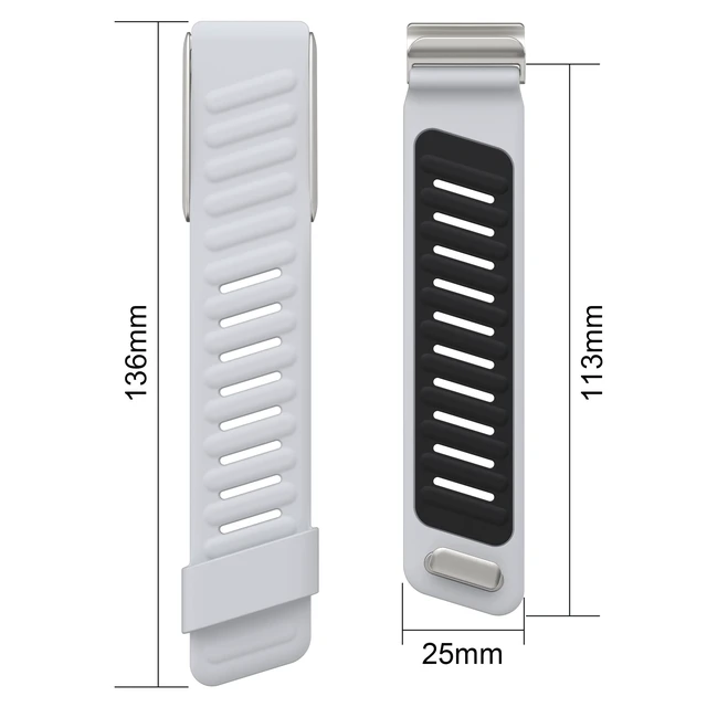 Alt view image 6 of 6 - Comfort Durable Silicone Wristband Compatible with WHOOP 4.0 Band, Soft Silicone Sports Loop Strap for Men & Women, with U Shapped Connector