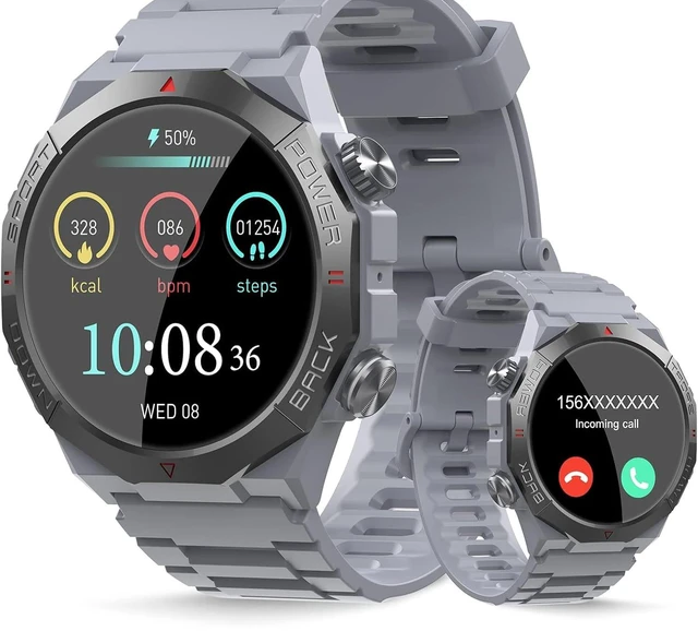 Main image of Smart Watch, Smartwatch for Men Women(Answer/Make Calls), 1.39" HD Fitness Watch with 100+ Sports Modes, Heart Rate Monitor/Step Counter, IP68 Waterproof Activity Tracker, Silvery
