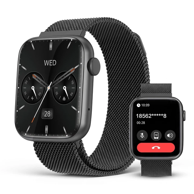Main image of Smart Watch for Men 1.9" HD AMOLED AOD, DA GPT, AI Watch Face Bluetooth Call, 123 Sports, Blood Pressure/SpO2, 24/7 Heart Rate/Sleep/Stress, IP68 Waterproof Fitness Tracker, iOS/Android