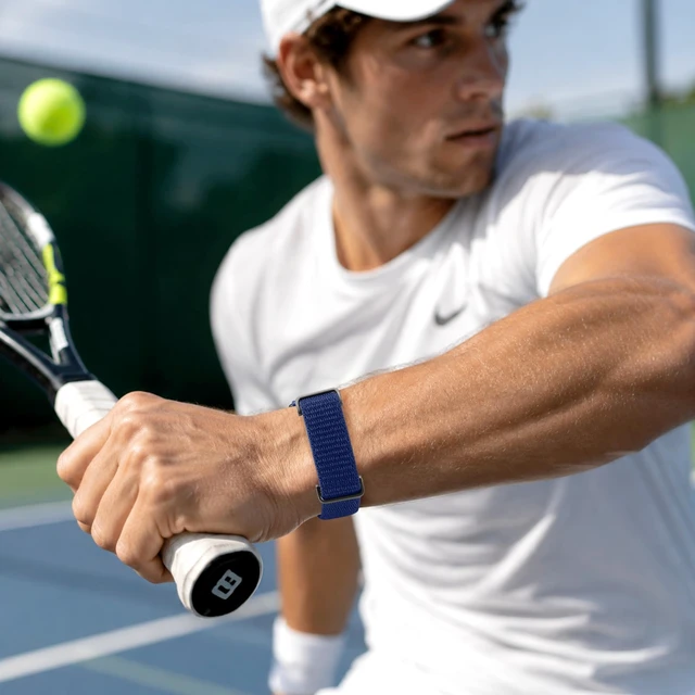 Alt view image 5 of 7 - Nylon Loop Band Compatible with Google Fitbit Air, Sport Wrist Strap Custom Fit with Secure Closure, Adjustable Hook-and-Loop, Breathable Durable, Lightweight, All-day Comfort, for Men Women