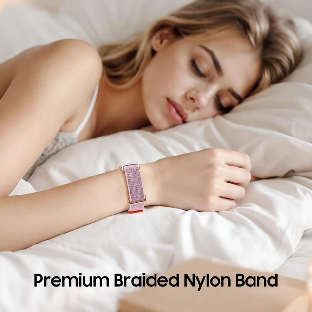 Alt view image 4 of 7 - Nylon Loop Band Compatible with Google Fitbit Air, Sport Wrist Strap Custom Fit with Secure Closure, Adjustable Hook-and-Loop, Breathable Durable, Lightweight, All-day Comfort, for Men Women