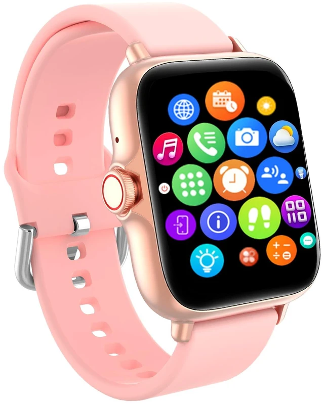 Main image of Smart Watch, 1.83" Upgraded Full Touchscreen Smartwatch for Android iPhones with Multiple Sports Fitness Tracker with Smart Watches for Women Men (Pink)
