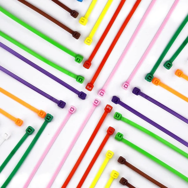 Alt view image 6 of 7 - 1200pcs Small Colored Zip Ties 12 Colors 4 Inch Multicolor Zip Ties Assorted Color Cable Ties for Marking Chickens Legs or Deco Mesh Wreath Supplies