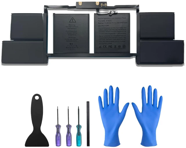 Main image of A1820 Laptop Battery for MacBook Pro 15-Inch (Late 2016) & (Mid 2017) Model A1707 with Touch bar MLH32LL/A MLH42LL/A MLH52LL/A MLW72LL/A Series A1820 A1707 A1707(EMC 3072) 76Wh