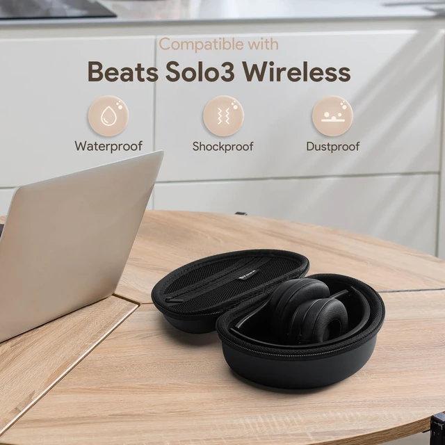 Alt view image 4 of 7 - Case for Beats Solo3 /Solo 4 Wireless On-Ear Headphones, Portable Travel Hard Shell Storage Bag