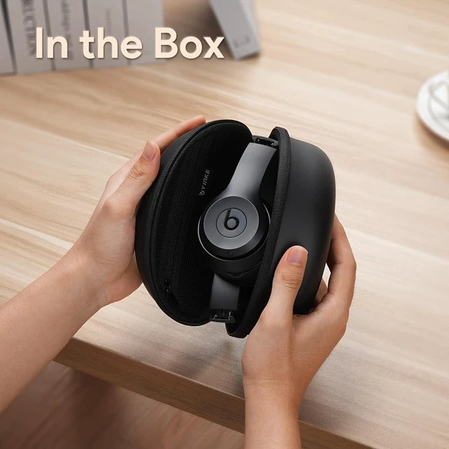 Alt view image 5 of 7 - Case for Beats Solo3 /Solo 4 Wireless On-Ear Headphones, Portable Travel Hard Shell Storage Bag