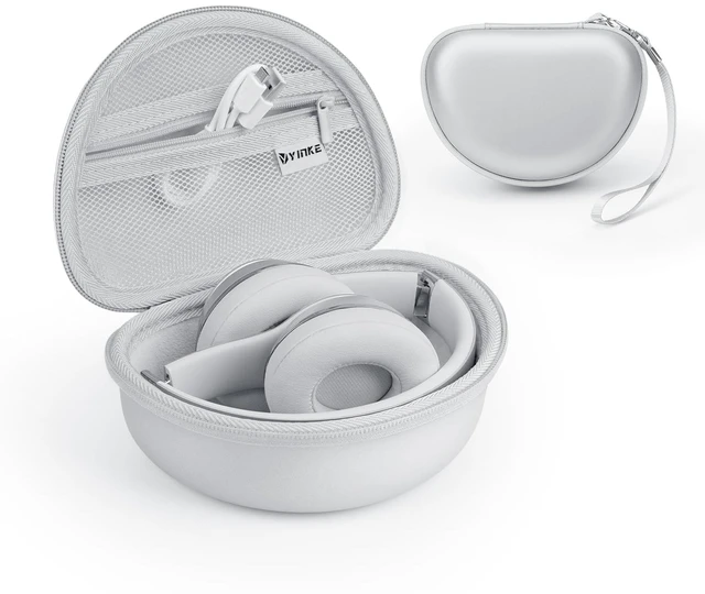 Main image of Case for Beats Solo3/ Solo 4 On-Ear Headphones, Portable Travel Hard Shell Storage Bag (Silver)