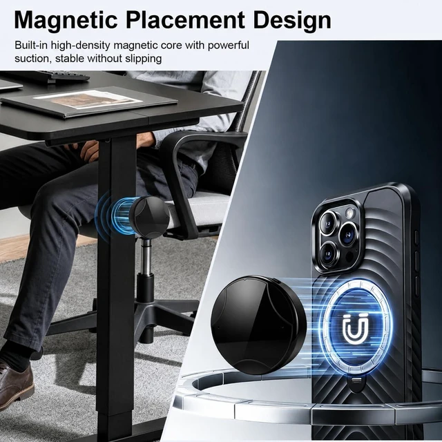Alt view image 5 of 7 - Magnetic Voice Recorder,Mini Voice Activated Recorder,1600H Recording Time High Bitrate Audio Recording Magnetic Placement Design 3072Kbps High Bitrate Recording
