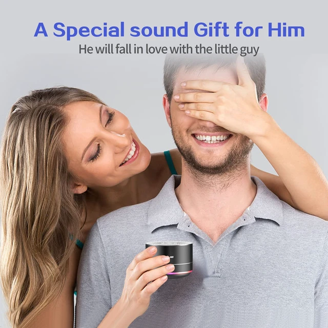 Alt view image 4 of 6 - Portable Bluetooth Speakers,Wireless Speaker with Clear Sound, Long Playtime, Small Mini Metal Speaker,Christmas Birthday Gifts for Men, Women,Kids(Black)