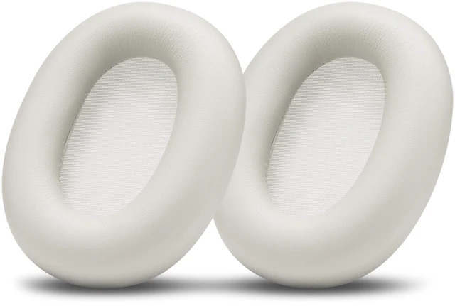 Alt view image 6 of 7 - PadZ XM6 - Premium Replacement Earpads for Sony WH-1000XM6 Made by Wicked Cushions Enhanced Comfort, Durable PU Leather & Sound Isolation Platinum Silver