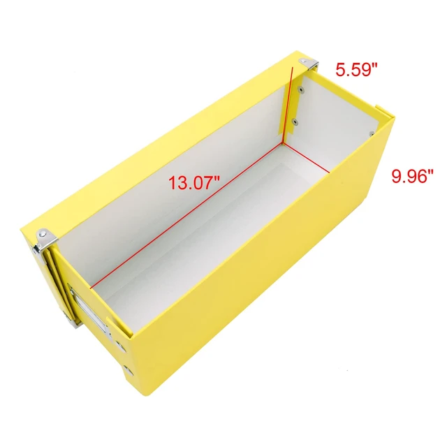 Alt view image 5 of 6 - CD Storage Box - Pack of 1/2 - Durable Disc Holder with Lid to Store for Discs (2 Pack - CD, Yellow)