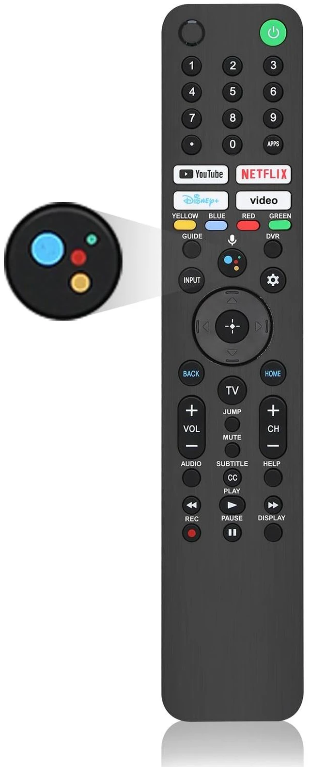 Main image of for Sony TV Remote, for All 2019-2025 Sony Replacement Remote Control for Bravia Smart TV with Voice Control.for Bravia XR/XBR/KD/K Series Google/Android TVsVoice Function Pairing Required