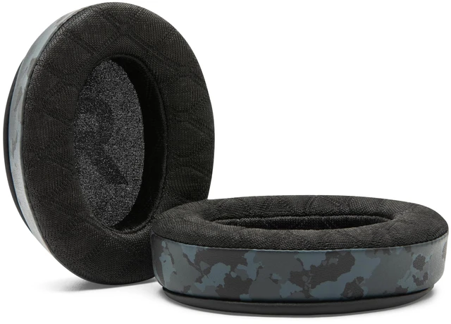 Alt view image 6 of 7 - Freeze Cloud - Angled Cooling Gel Earpads for HyperX Cloud Series Made by Wicked Cushions Extreme Comfort, New Freeze V2 Cooling Fabric, Extra Thick Black Camo