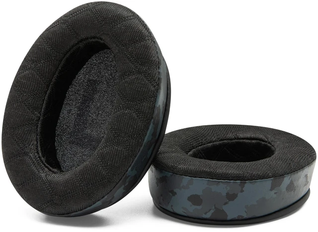 Alt view image 7 of 7 - Freeze Cloud - Angled Cooling Gel Earpads for HyperX Cloud Series Made by Wicked Cushions Extreme Comfort, New Freeze V2 Cooling Fabric, Extra Thick Black Camo
